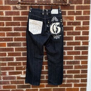 Pilgrim Apparel Group Premium Product Men's Dark Wash Denim Pants 34X32 READ